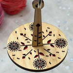 Handgelenksgarnhalter aus Holz