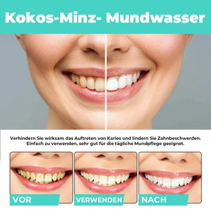 Mundwasser für weiße Zähne
