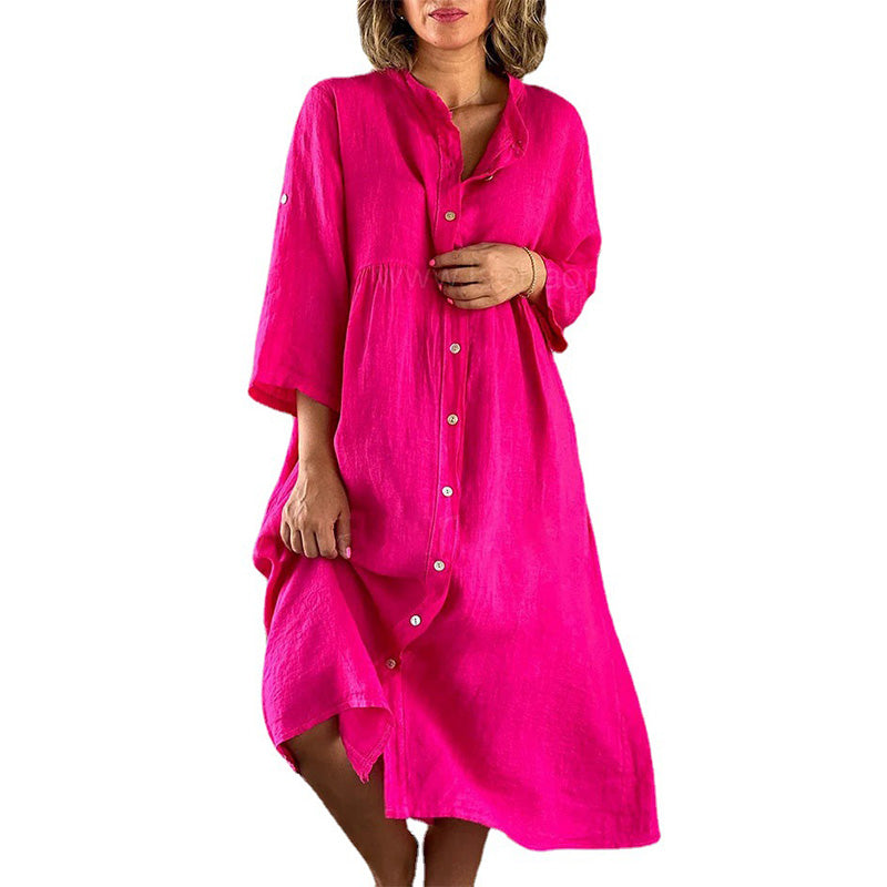 Einfacher, stimmungsvoller, lockerer Kleid