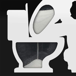 Sanduhr-Timer in Toilettenform