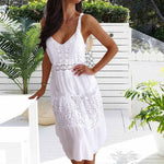 Elegantes Weißes Strandkleid