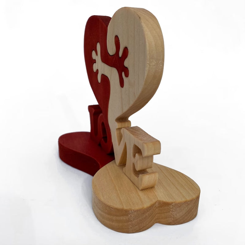 Herzornament aus Holz