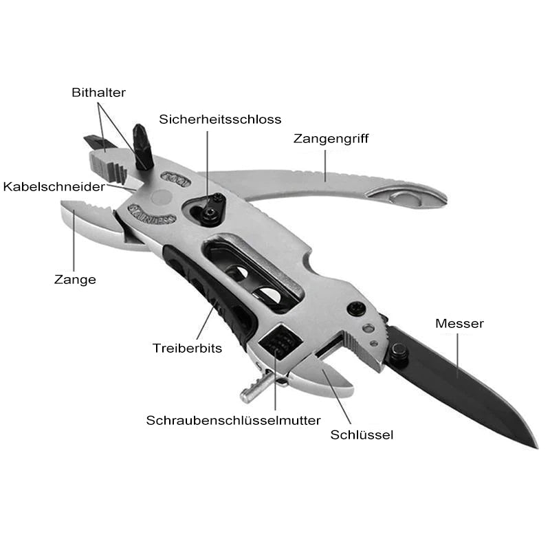 Mini Multifunktionales Edelstahl-Bauwerkzeugset