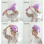 Schnelltrocknend Haarturban Haartrockentuch
