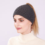 Ausgehöhlter Pferdeschwanz Frauen Beanie