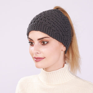 Ausgehöhlter Pferdeschwanz Frauen Beanie