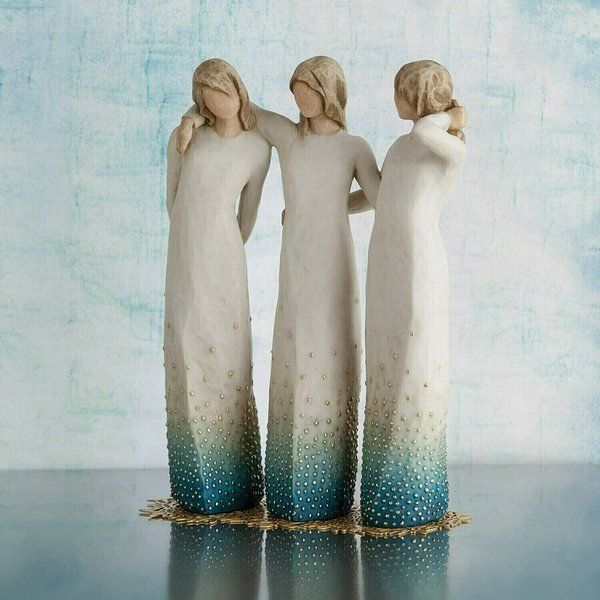 An meiner Seite, geformte handbemalte Figur