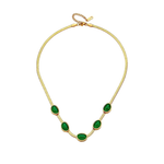 Smaragd-Halskette und Armband