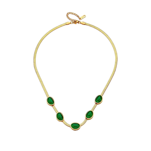Smaragd-Halskette und Armband