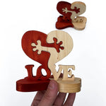 Herzornament aus Holz