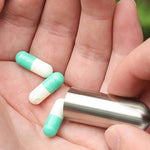 Pillendose aus Edelstahl