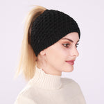 Ausgehöhlter Pferdeschwanz Frauen Beanie
