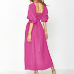 Kleid mit Rüschen und Laternenärmeln