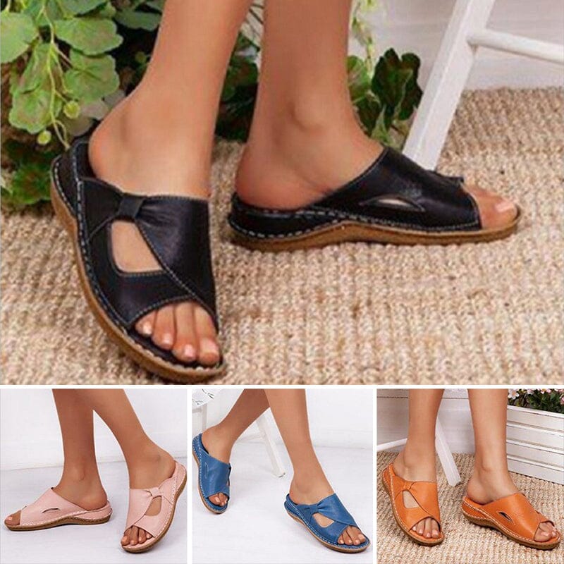 Lässige Damen-Slip Toe Sandalen