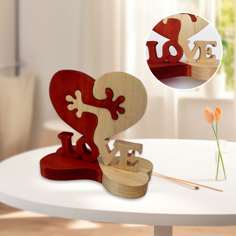Herzornament aus Holz