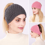 Ausgehöhlter Pferdeschwanz Frauen Beanie