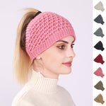 Ausgehöhlter Pferdeschwanz Frauen Beanie