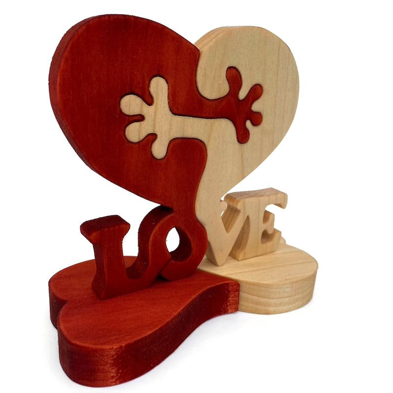 Herzornament aus Holz