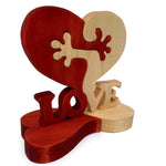 Herzornament aus Holz