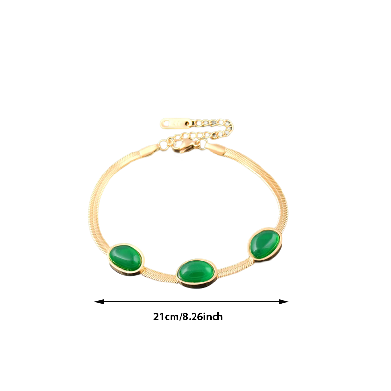 Smaragd-Halskette und Armband