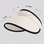 Faltbarer Sonnenschutz-Sonnenhut mit großer Krempe